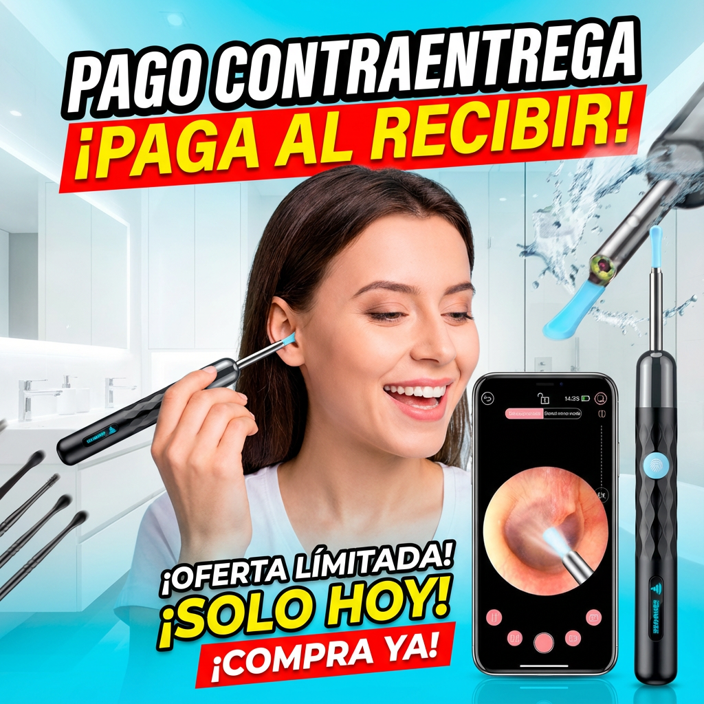EarlyPro™ — Otoscopio Digital con Cámara HD para Oídos