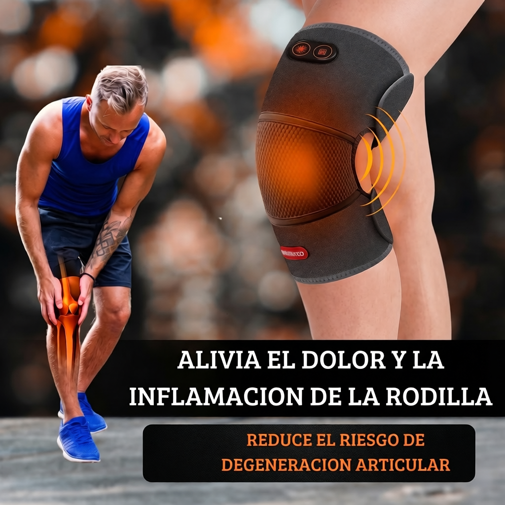 Masajeador de Rodilla Térmico con Vibración Activa
