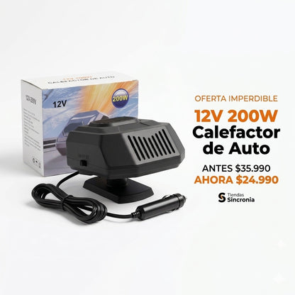 CALEFACTOR ULTRARAPIDO 12V: CALOR AL INSTANTE