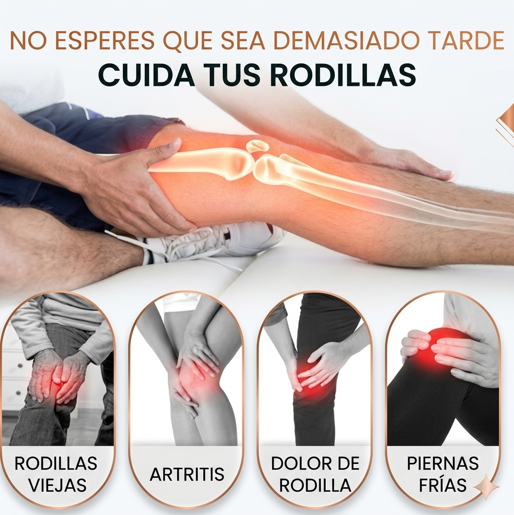 Masajeador de Rodilla Térmico con Vibración Activa